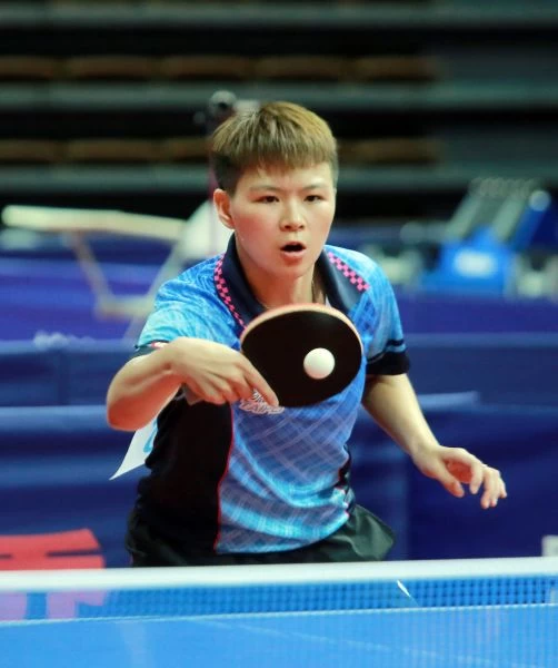 桌球中華女團鄭先知開心本屆臺北世大運能「回家比賽」。臺北世大運組委會提供