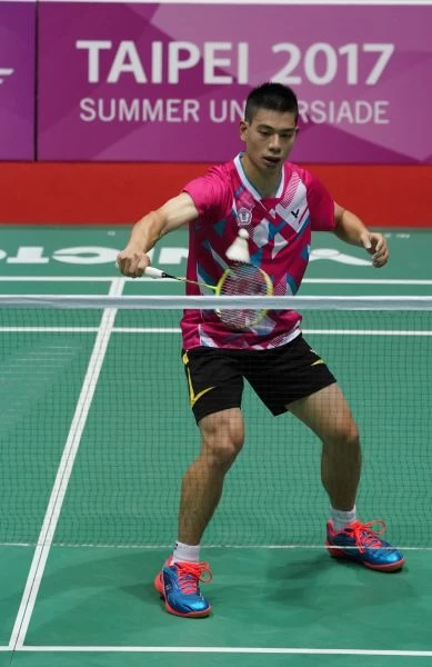 台灣男單許仁豪輕取對手／李天助攝