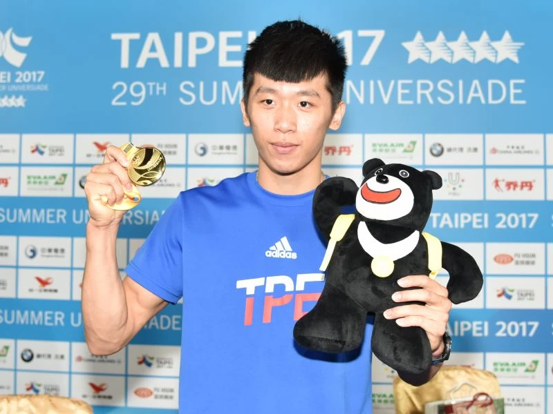 李智凱瞄準2020東京奧運。台北世大運組委會提供