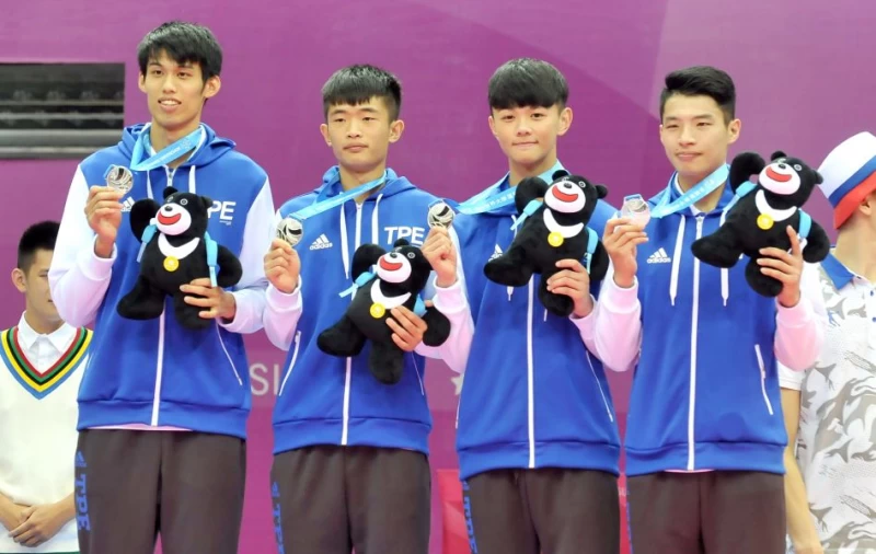 中華男團奪銀。 取自世大運官網