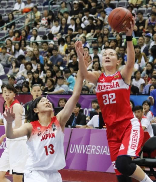 俄羅斯Iuliia_Gladkova攻下全場次高19分,但無法幫助俄羅斯拿下本場比賽勝利。圖/2017世大運組委會提供
