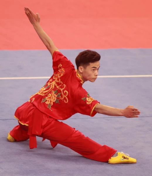 武術男子長拳中國李孟南第一次參加國際賽就拿下金牌。圖/2017世大運組委會提供