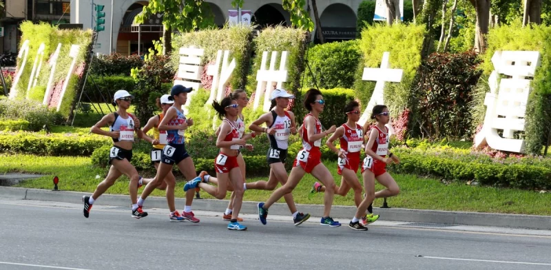 世大運女子半程馬拉松日本選手勇奪前三名。台北世大運組委會提供