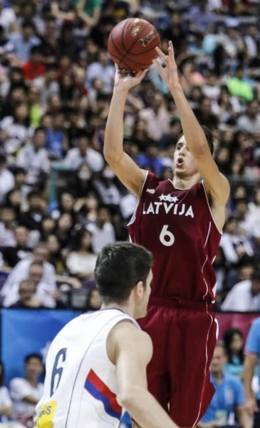拉脫維亞81:74擊退塞爾維亞,爆冷奪下銅牌。圖/2017世大運組委會提供