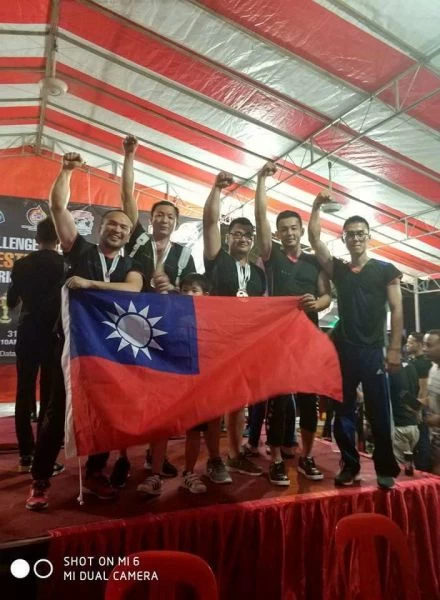 台灣腕力奪冠。 蔡偉仁提供。