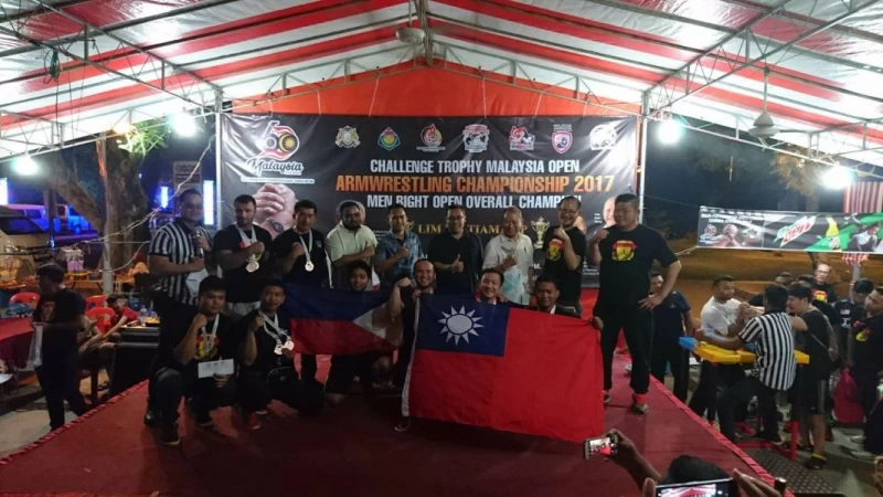 台灣腕力奪冠。 蔡偉仁提供。
