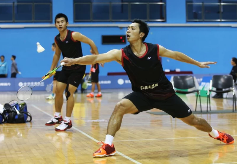 台灣男雙廖敏竣（右）蘇敬恒首度體驗超級賽就闖八強／資料照片