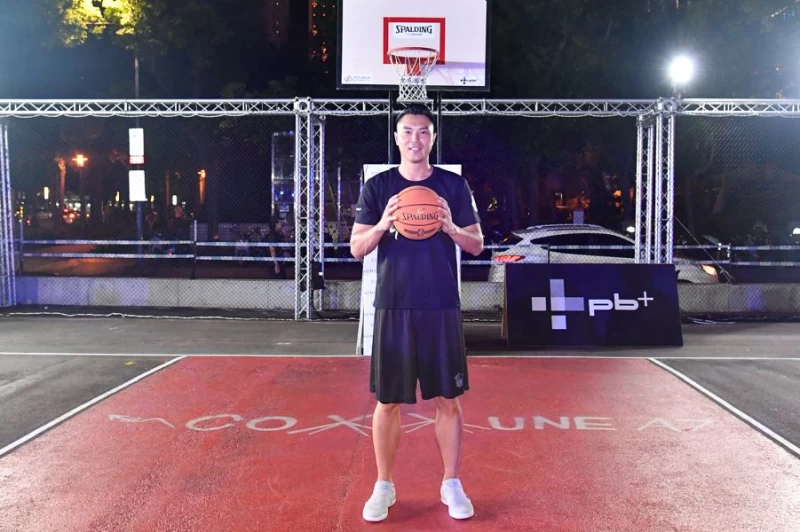 陳信安現身COMMUNE A7,宣告勝道之夜籃球3X3城市爭霸賽正式開戰。圖/主辦單位提供
