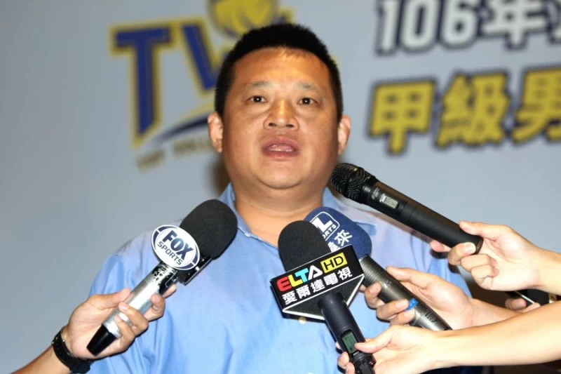 中華民國排球協會理事長王貴賢。林嘉欣／攝影。