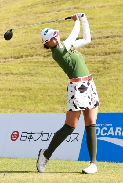配對賽郭艾榛第17洞最近洞。圖/TLPGA提供