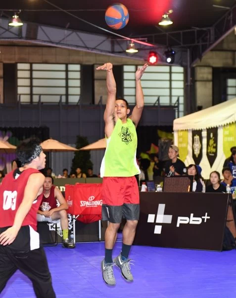 林傑閔重返3X3籃球賽場,勝道之夜展球技。