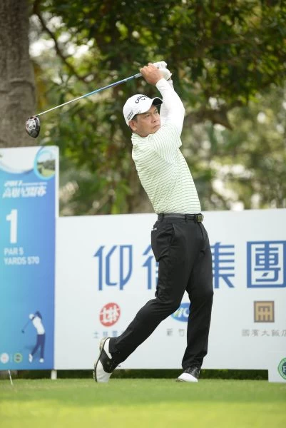 葉偉志首輪(-5)暫居第一。圖/TPGA提供(陳宏佳攝)