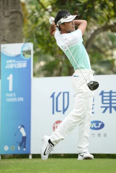 陳浩森首輪(-4)1桿落後暫居第二。圖/TPGA提供(陳宏佳攝)