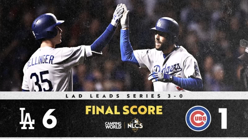 道奇季後賽六連勝。 圖/取自@MLB twitter
