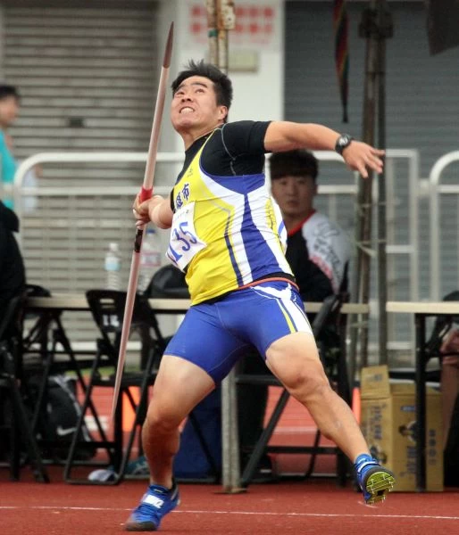 黃士峰全運男子標槍拿到第二名。林嘉欣／攝影。