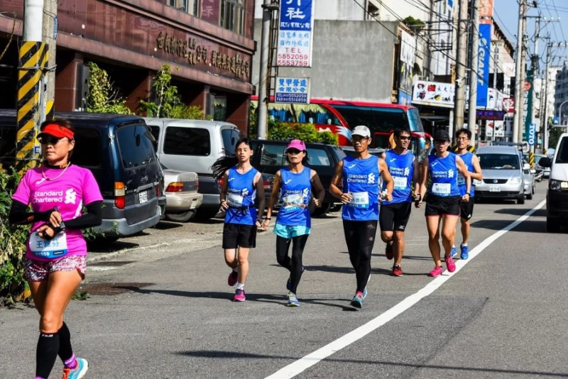 「北中南500K視障接力」用愛跑台灣,第二天來到新竹。圖/主辦單位提供