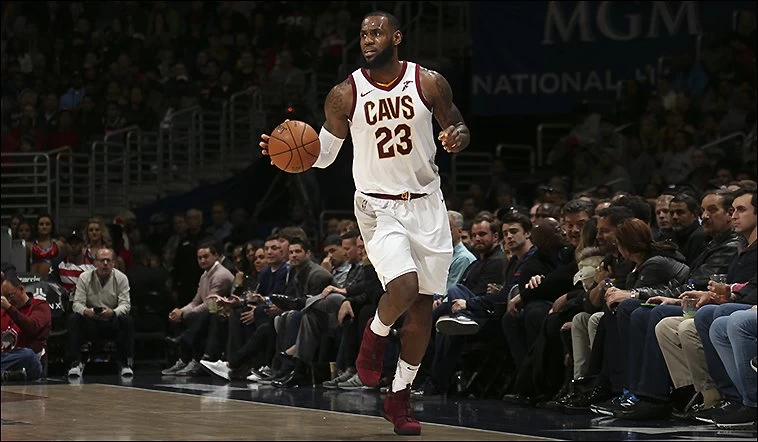 詹皇連三場大三元,帶領騎士五連勝。摘自cavs twitter