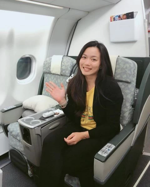 詹詠然半夜搭機出征新賽季。摘自詹詠然臉書