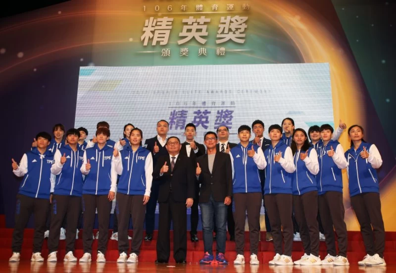 今年台灣體育精英獎所有得主。李天助攝