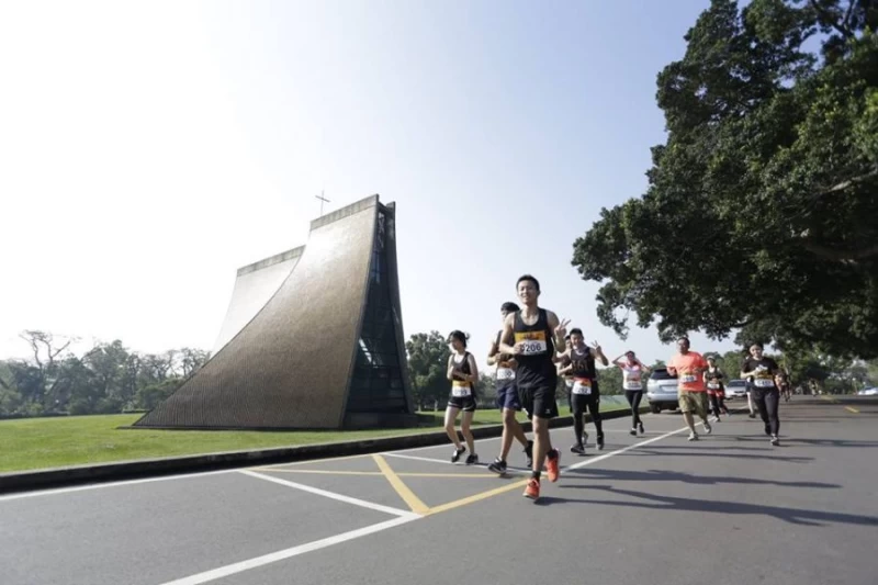 東海大學沿途優美風景為東海路跑賽一大特色。圖/361° TAIWAN提供