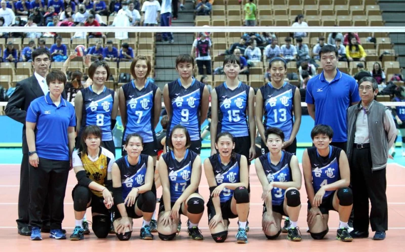 台電女排隊開季八連勝是隊史頭一遭，八勝一負確定在企排13年上半季封后。林嘉欣／攝影。