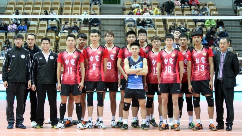 台電男排隊以13戰全勝之姿，在企排13年上半季封王。林嘉欣／攝影。