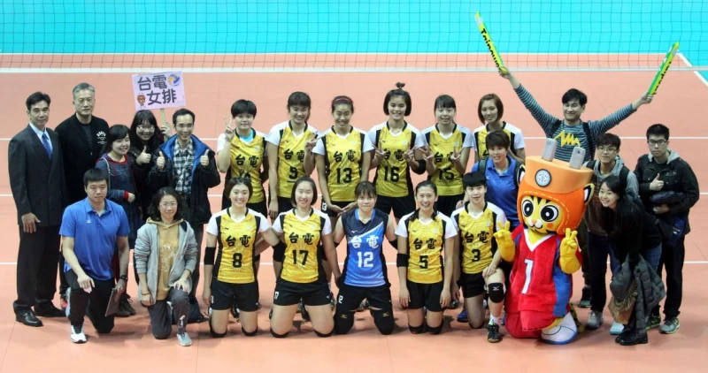 台電女排以九勝一負在企排13年上半季封后。林嘉欣/攝影。