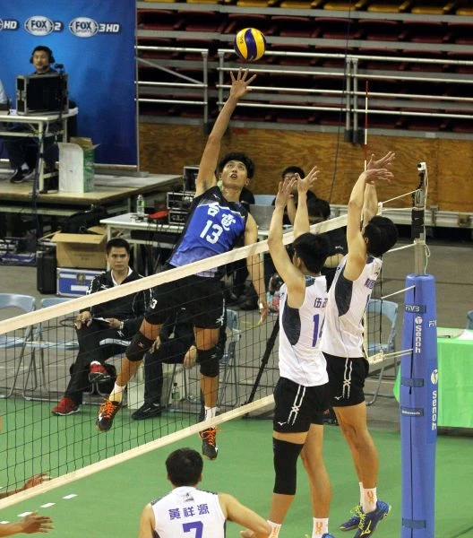 黃建逢是台電14連勝大功臣。林嘉欣／攝影。