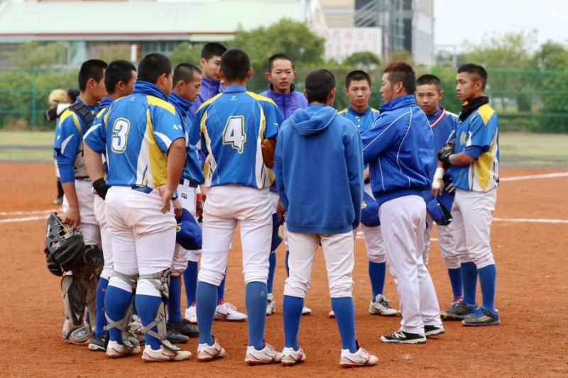 善化高中今天以8比1、七局提前結束比賽擊敗崇義高中。圖/學生棒聯提供