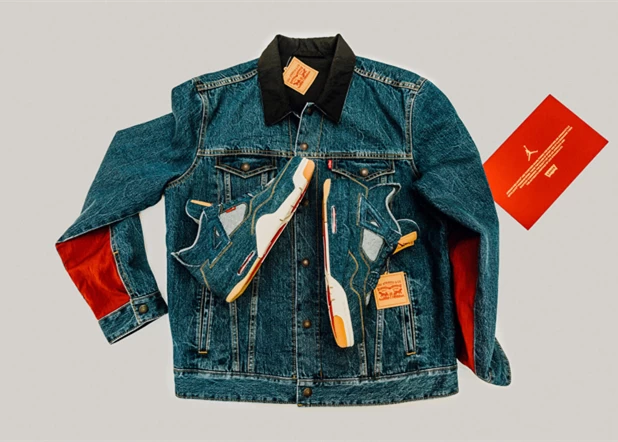Jordan品牌與Levi’s®再度攜手，重新演繹經典之作。圖/NIKE提供