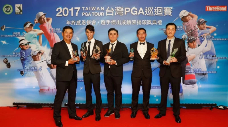各獎項得獎選手合影(左起)林文堂丶王偉倫丶葉昱辰丶王偉祥與楊斐皓。圖/大會提供