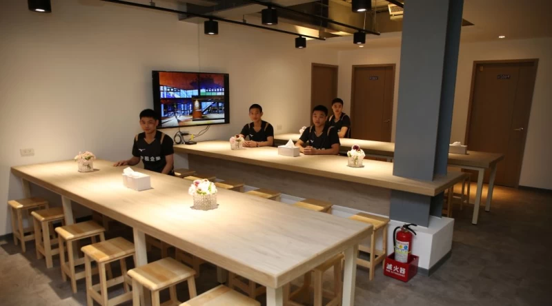 「中租陽光活力館」設有專屬餐廳,讓選手們備感新奇/李天助攝