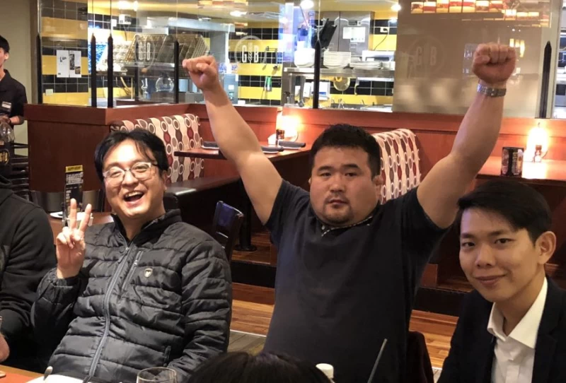 TFC創辦人河東振(中)興奮表示:「台灣,我們來了!」中華民國綜合格鬥協會提供