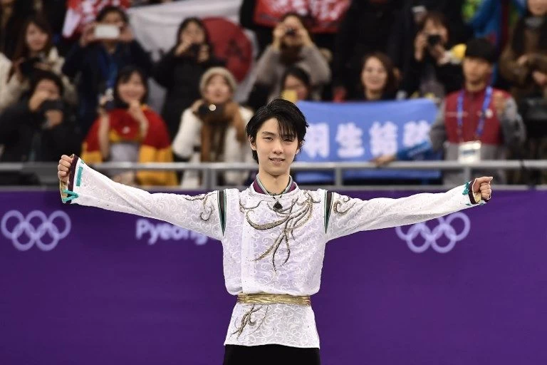 羽牛結弦成冬奧史上66年以來首位連霸選手。法新社