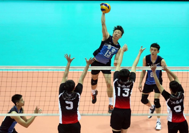 台電「閃丸」張善源(攻擊者)生日這一天率台電隊以全勝封王。林嘉欣／攝影。