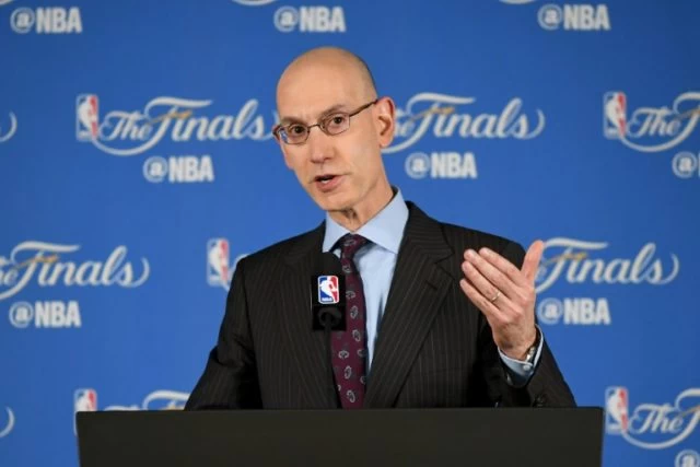 NBA主席席維爾（Adam Silver）。圖/法新社