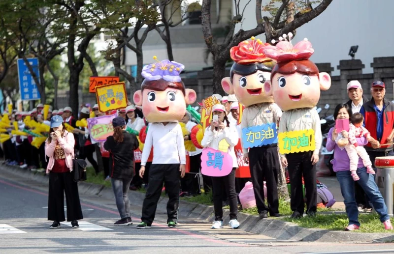 可愛的加油團。中華民國自由車協會／提供。