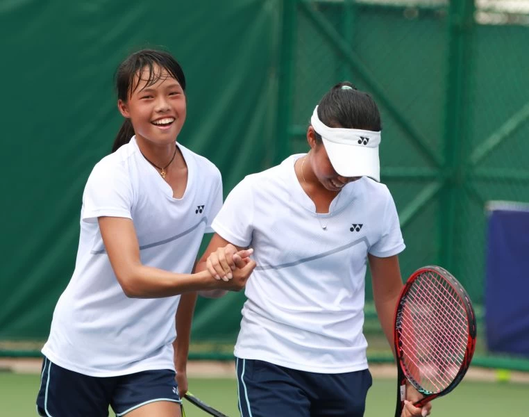楊亞依/李羽芸守住第3點雙打勝利。四維基金會提供