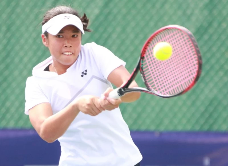 楊亞依單打保持全勝。四維基金會提供