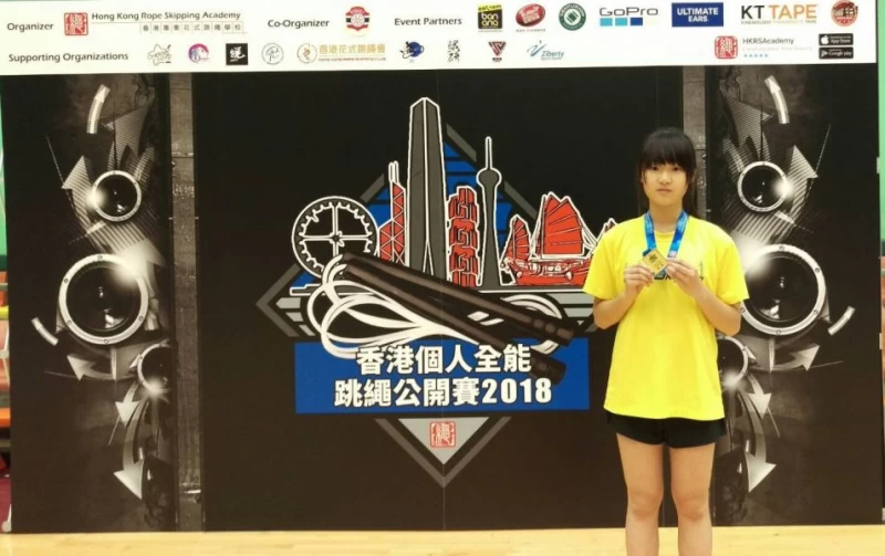 13歲組別中奪得總成績季軍 許倖慈。