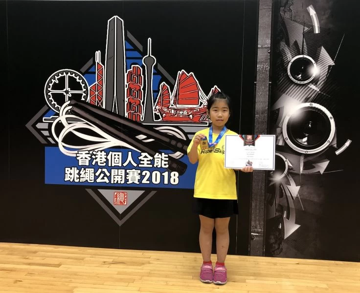10歲組2分鐘耐力賽亞軍 洪品熏。