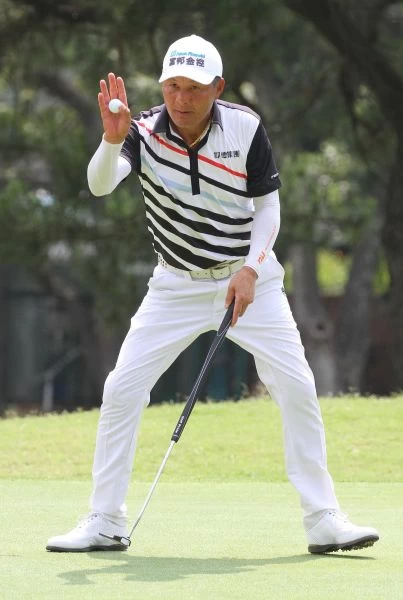 富邦仰德長春日巡賽第二回合盧建順(-6)並列第三。鍾豐榮攝影