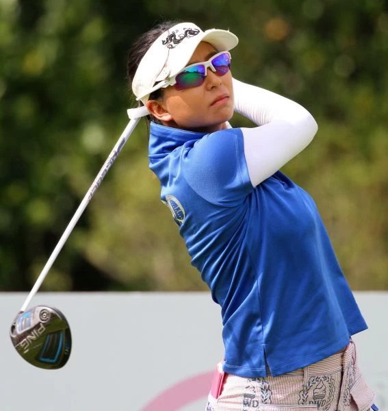 第一回合郭艾榛70桿(-2)暫並列第三.。鍾豐榮攝影