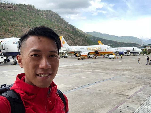 陳彥博抵達不丹。摘自陳彥博臉書
