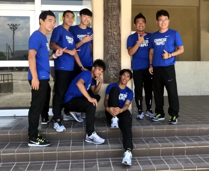 帥得不要不要的中華亞青田徑隊選手和教練。黃春榮/提供。