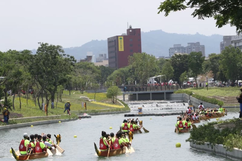 豐原區軟埤仔溪花語水道未來將做為輕艇培訓基地。台中市運動局提供