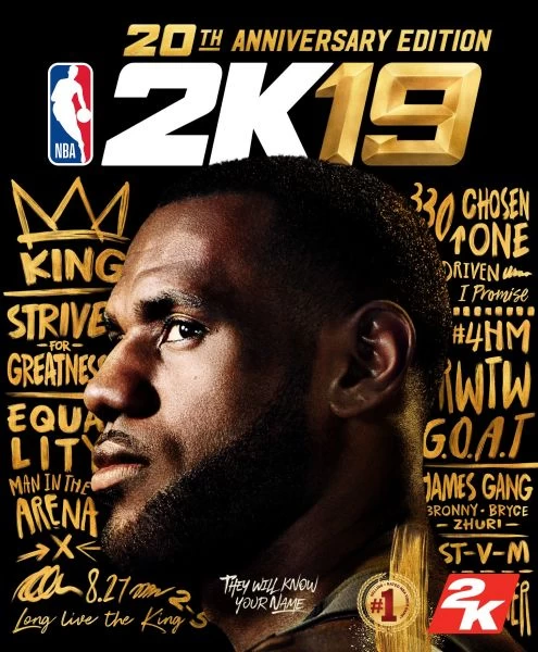 NBA 2K二度力邀James當封面。