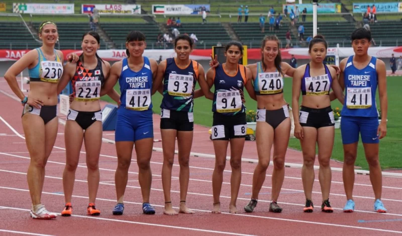 女子混合運動選手大合照。田徑協會/提供