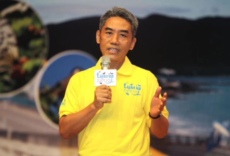 屏東縣政府秘書長邱黃肇崇。中華民國自行車騎士協會／提供。