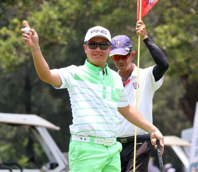 宋孟璋67桿(-5)暫並列第一。鍾豐榮攝影